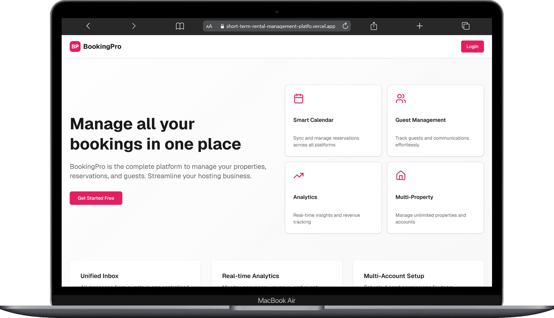 BookingPro screenshot 1
