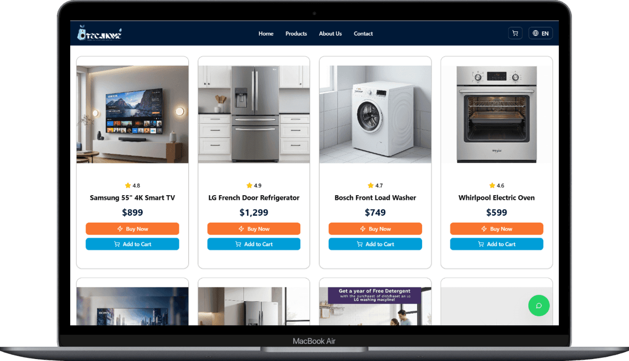 TechHome Appliances — capture